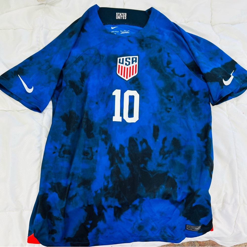 Nike USA Soccer Christian Pulisic Jersey Blue Tie-Dye